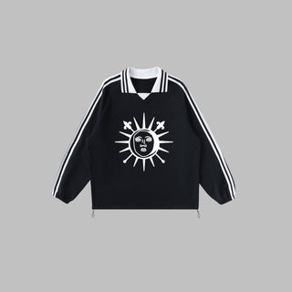 LAPEL COLLAR SWEATSHIRT - Maison Antonius® - Maison Antonius®