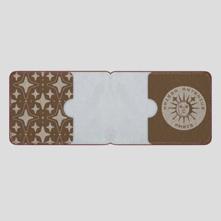 Pineapple Leather Travel Card Holder - MAISON ANTONIUS - Tops - MAISON ANTONIUS