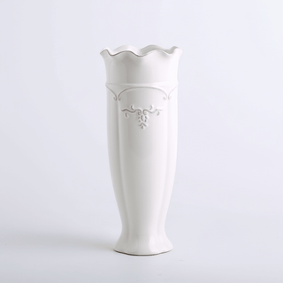 White Ceramic Vase - Maison Antonius Paris - Home Decor - Maison Antonius Paris